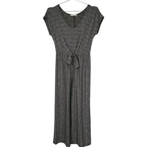 Black & White‎ Short Sleeve Cropped Romper Medium